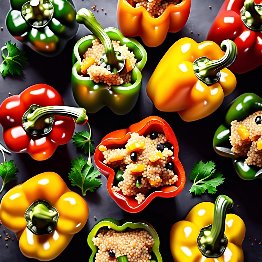 stuffed bell peppers with quinoa and black beans
