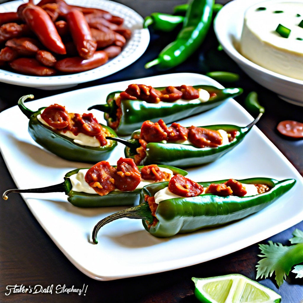 stuffed jalapenos with cream cheese and chorizo