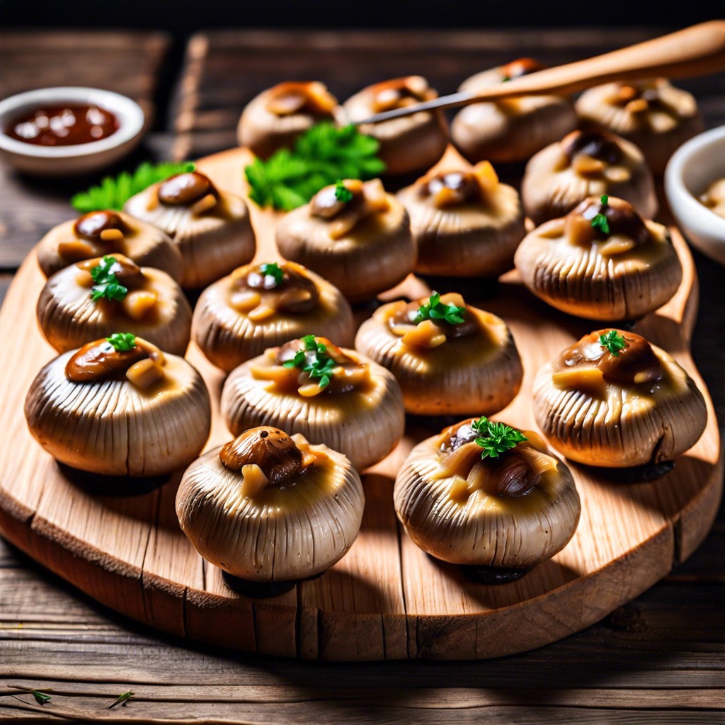 stuffed mushroom caps