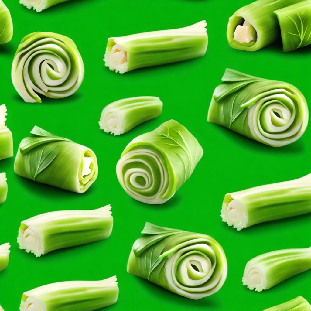 sushi style celery rolls