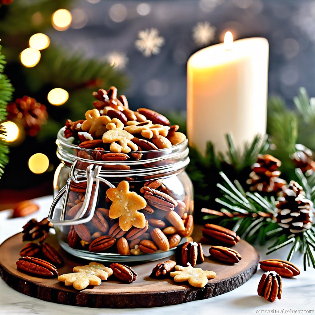 sweet and salty rosemary pecan mix