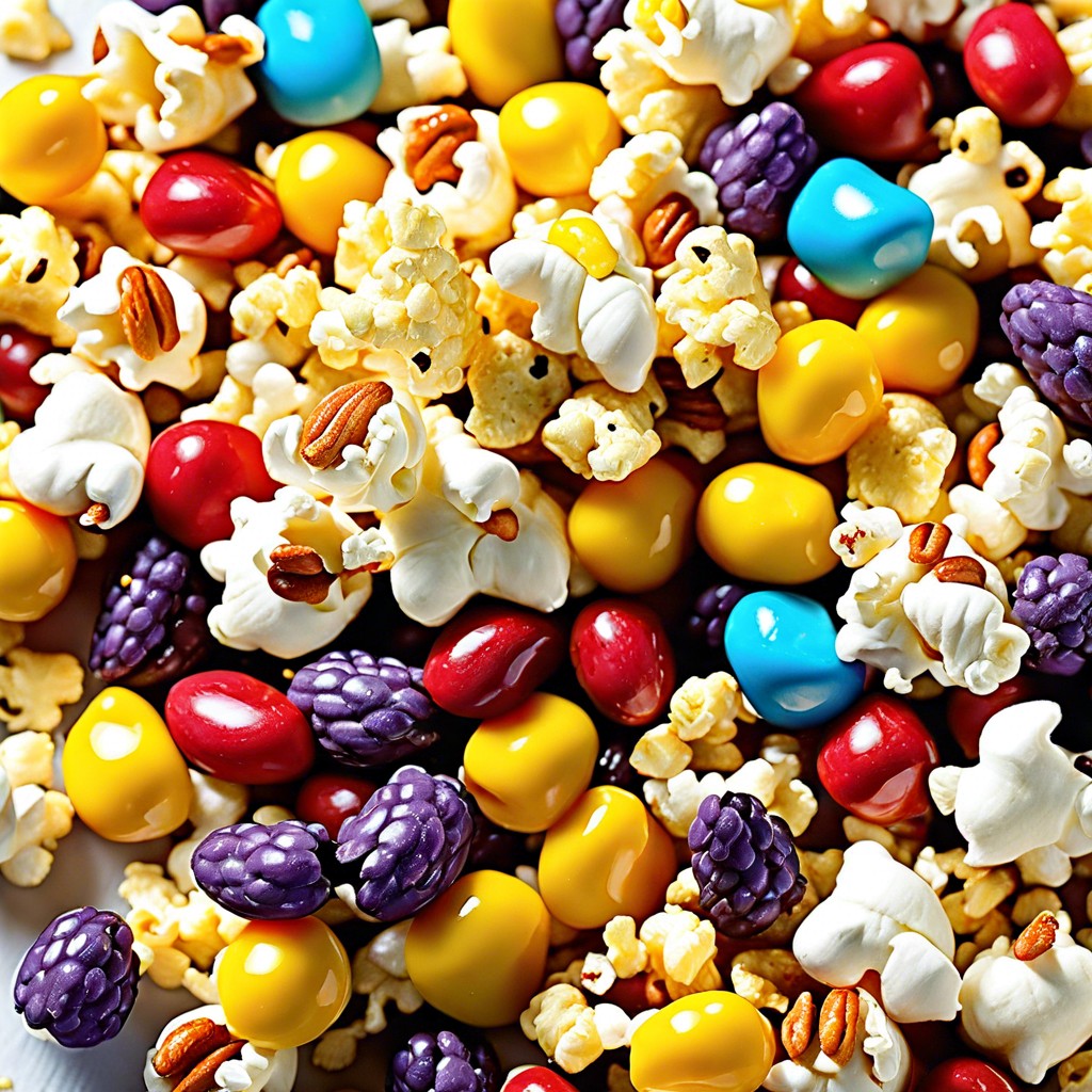 sweet and savory popcorn mix