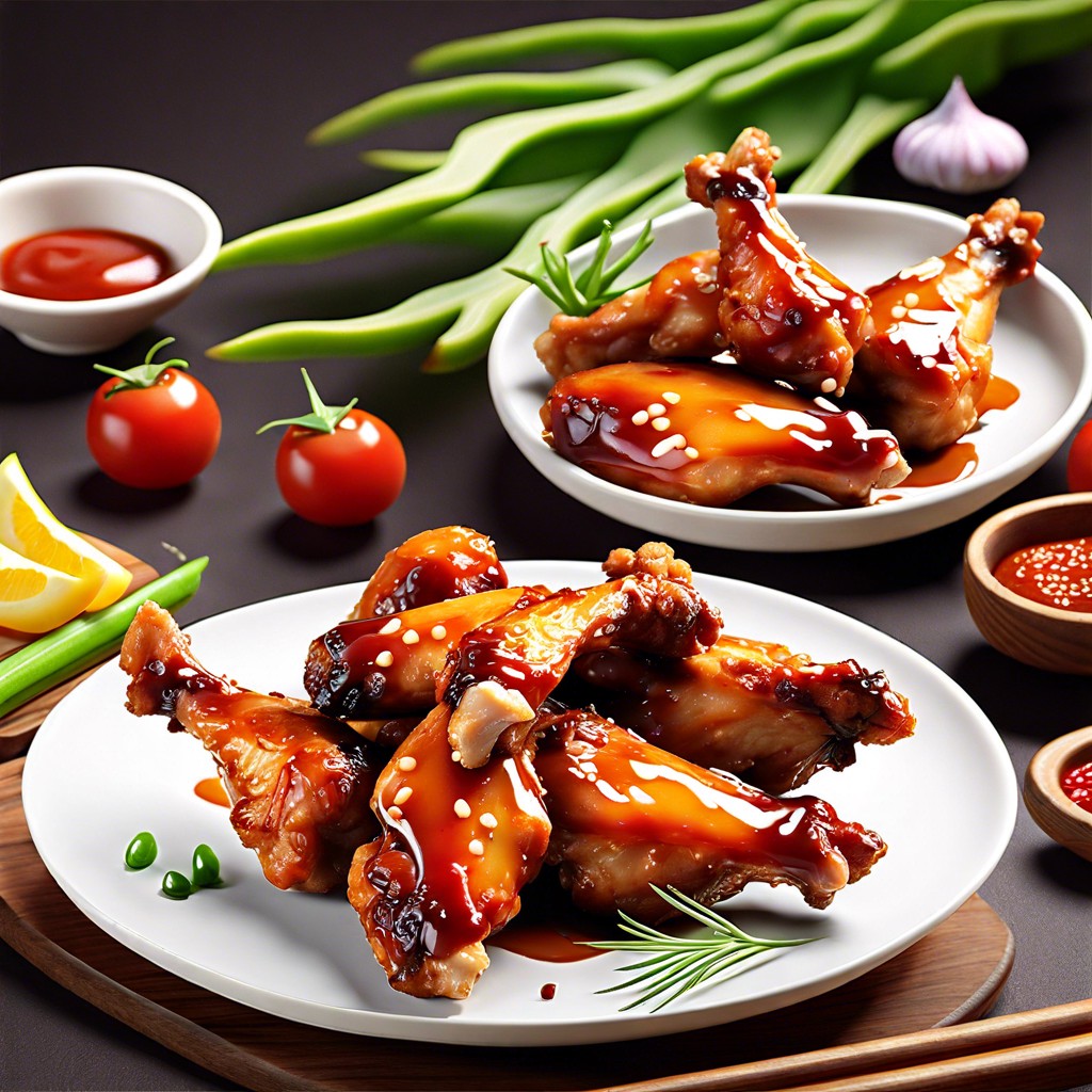 sweet and spicy chicken wings