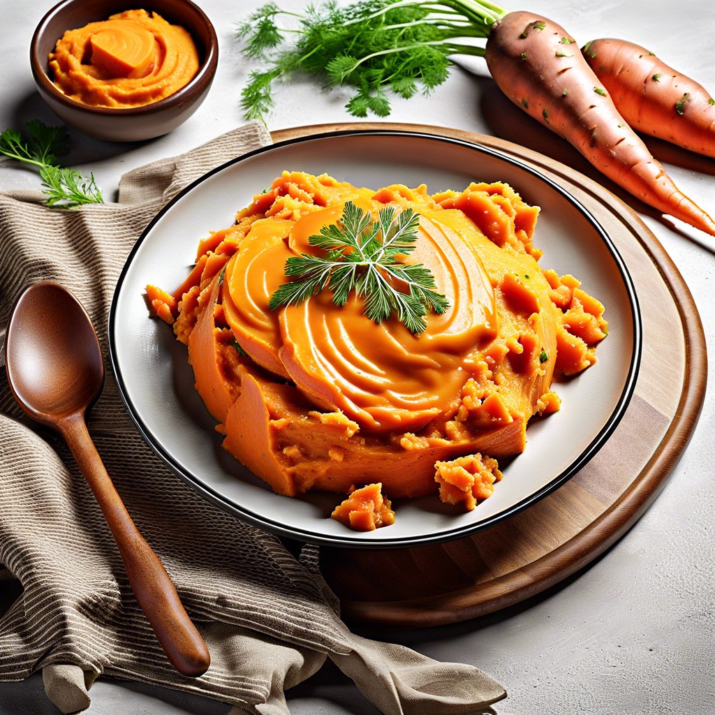 sweet potato and carrot mash