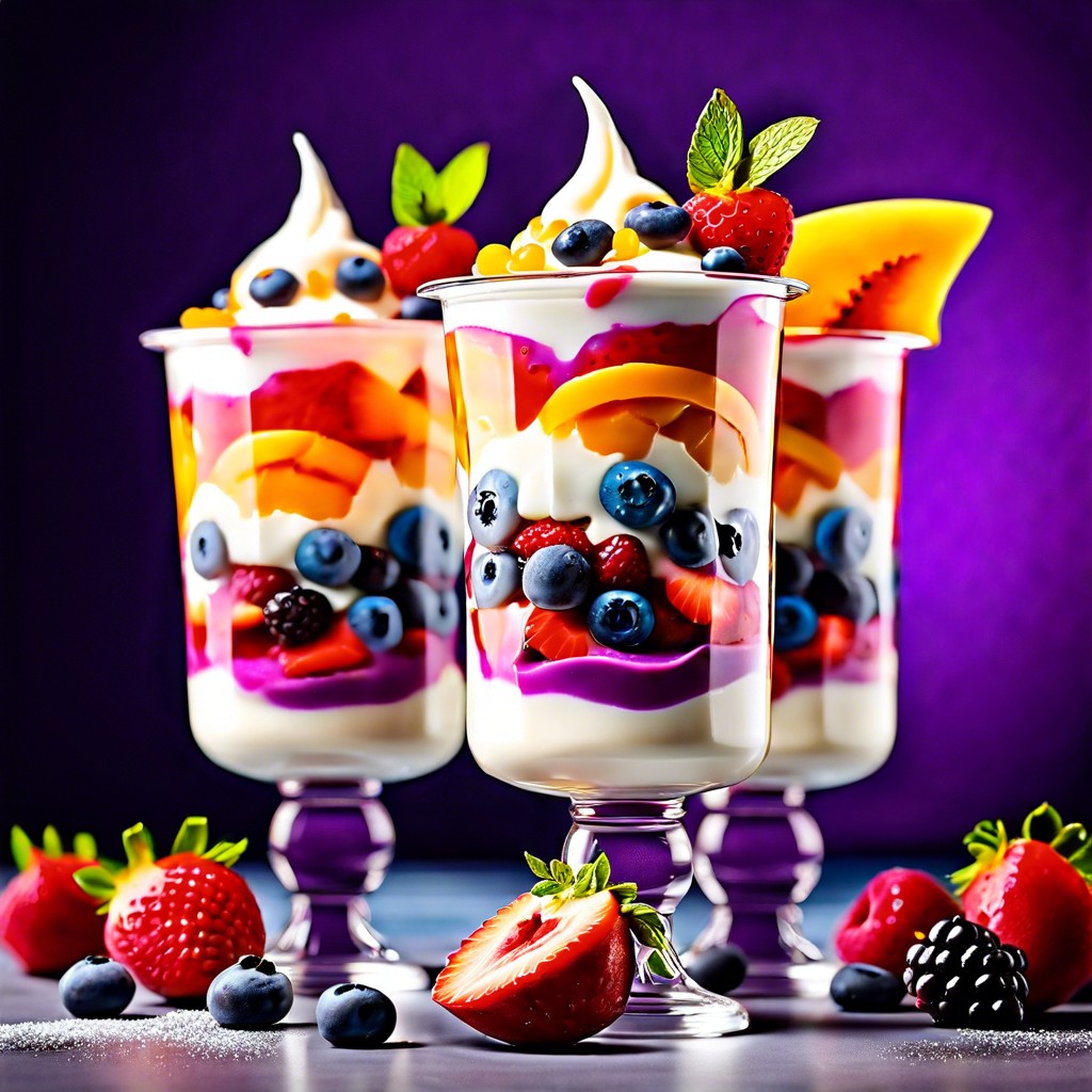 swirl yogurt parfaits