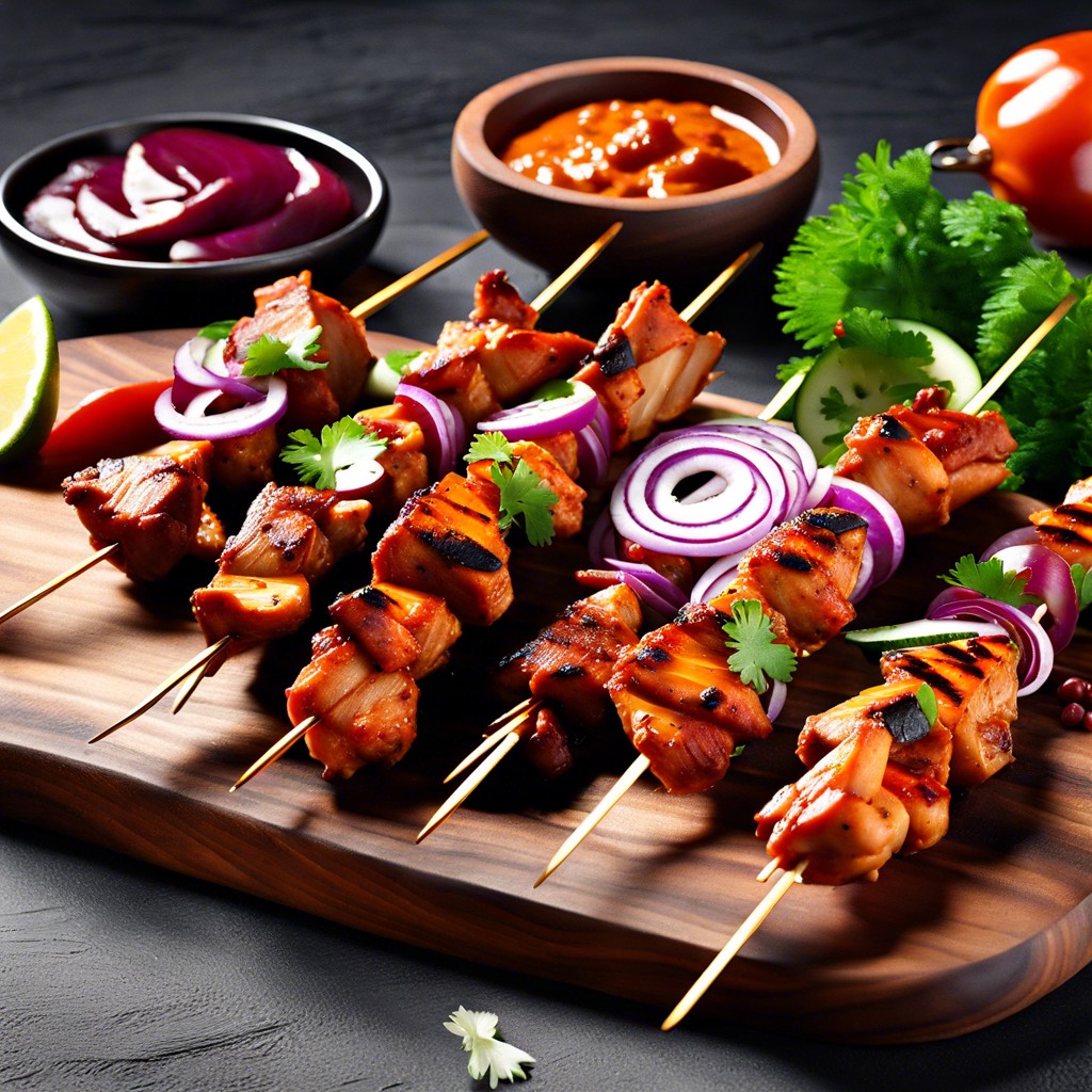 tandoori chicken skewers