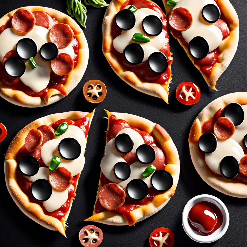 tassel topped mini pizzas add a single tassel shaped pepperoni or other topping