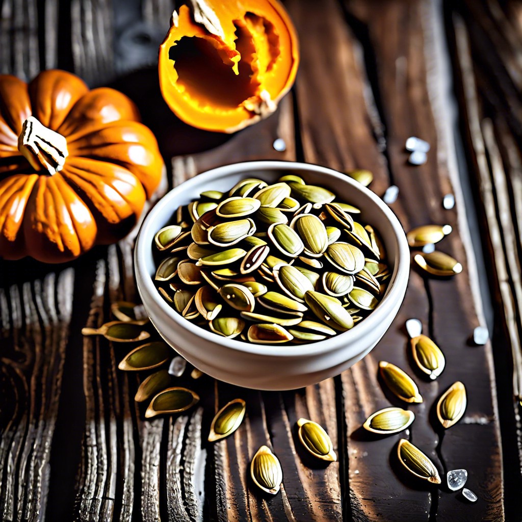 toasted pumpkin seeds with sea salt