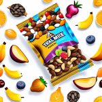 trail mix packets with exotic fruits