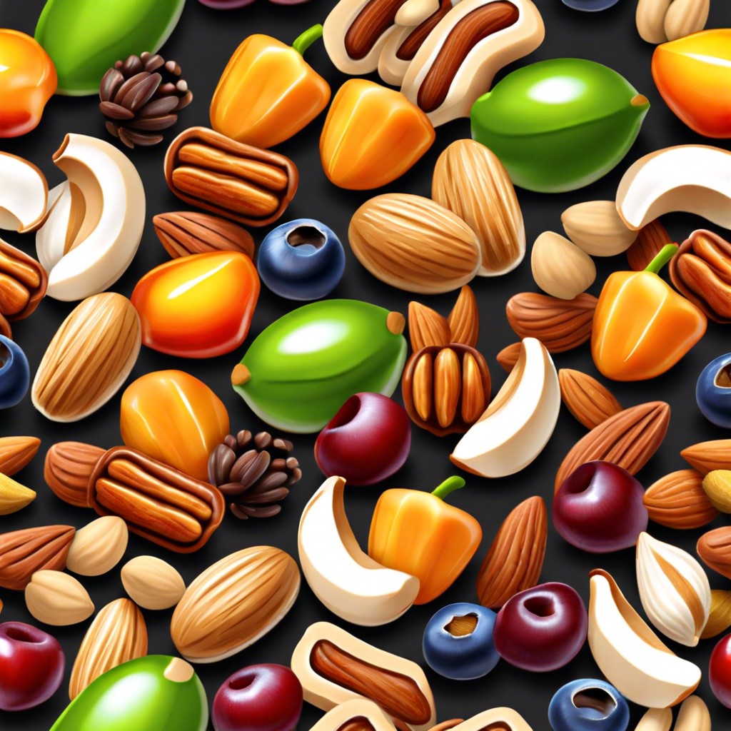 trail mix with nuts and dried fruit