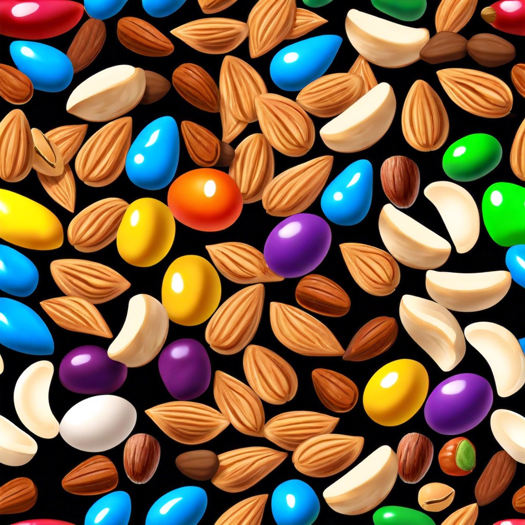 trail mix with nuts and dried fruits