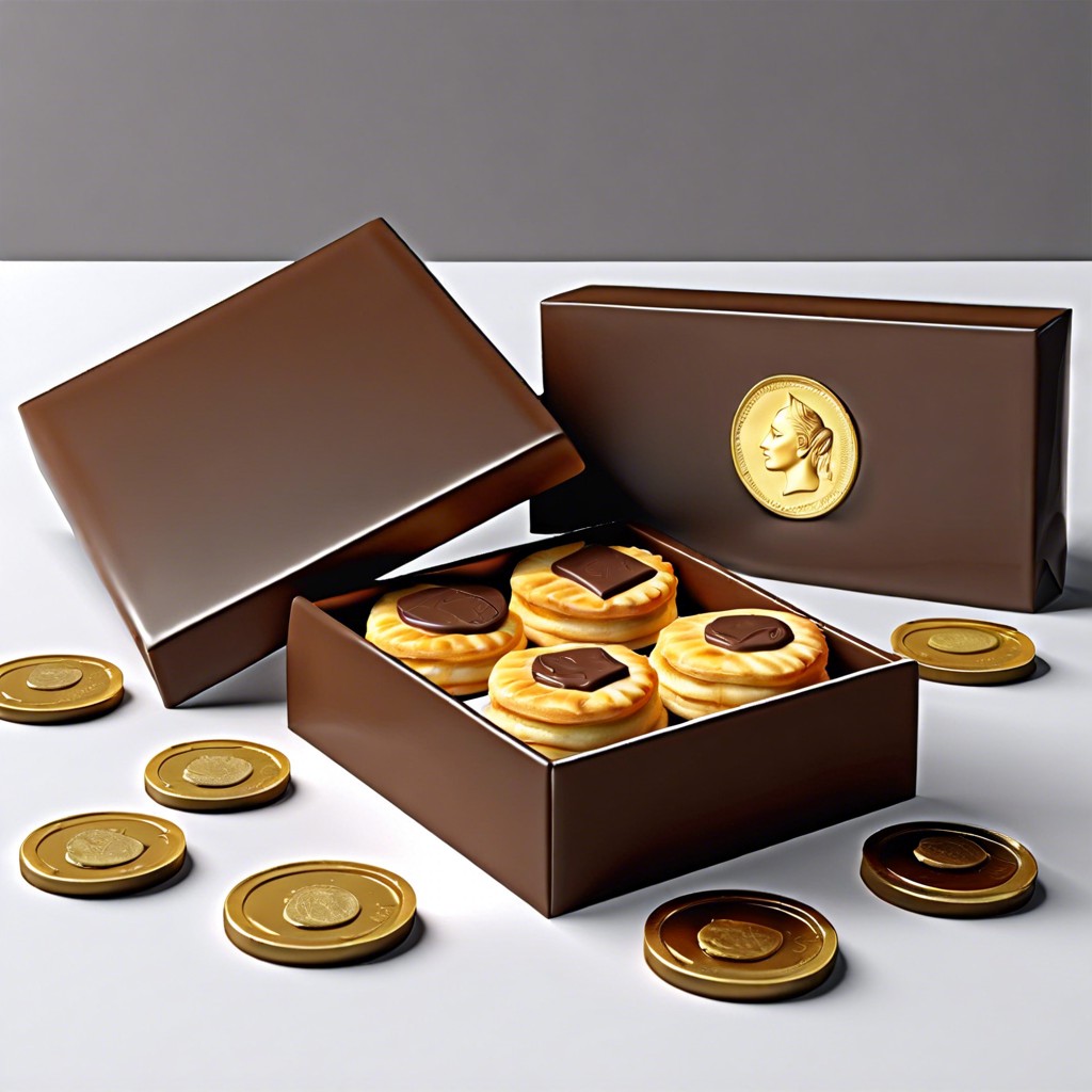 treasure chest delights puff pastry boxes filled with gold coin chocolates and jewel candy