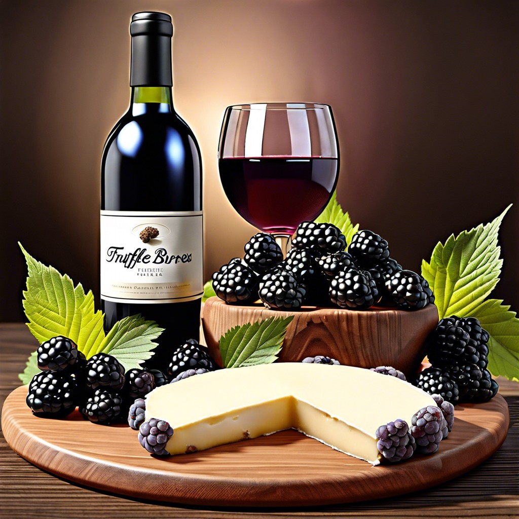 truffle brie and blackberries