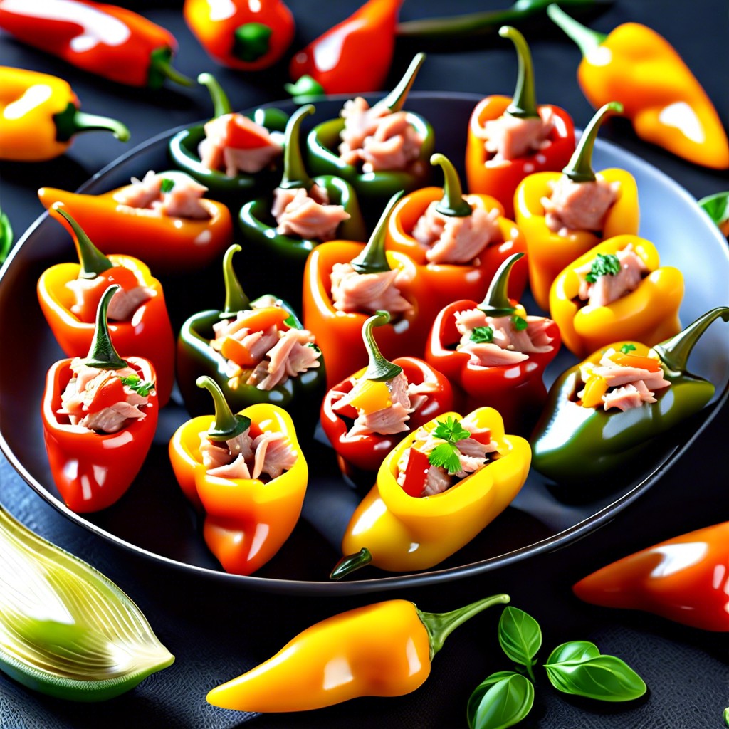 tuna stuffed mini peppers