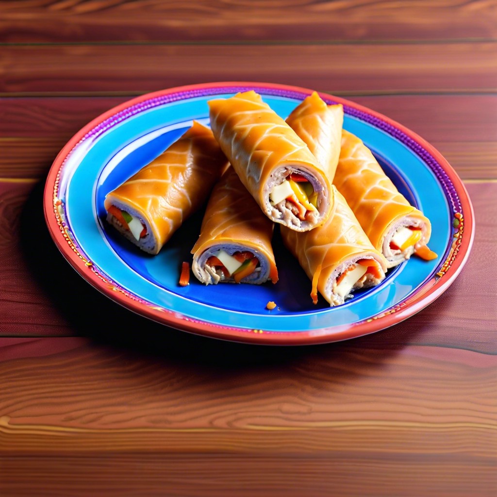 turkey and cheese roll ups