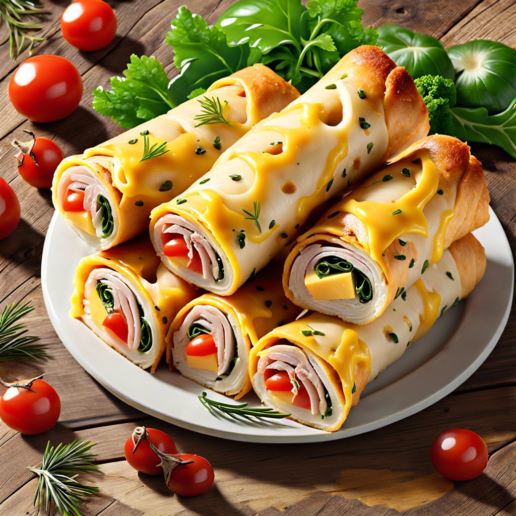 turkey and cheese roll ups