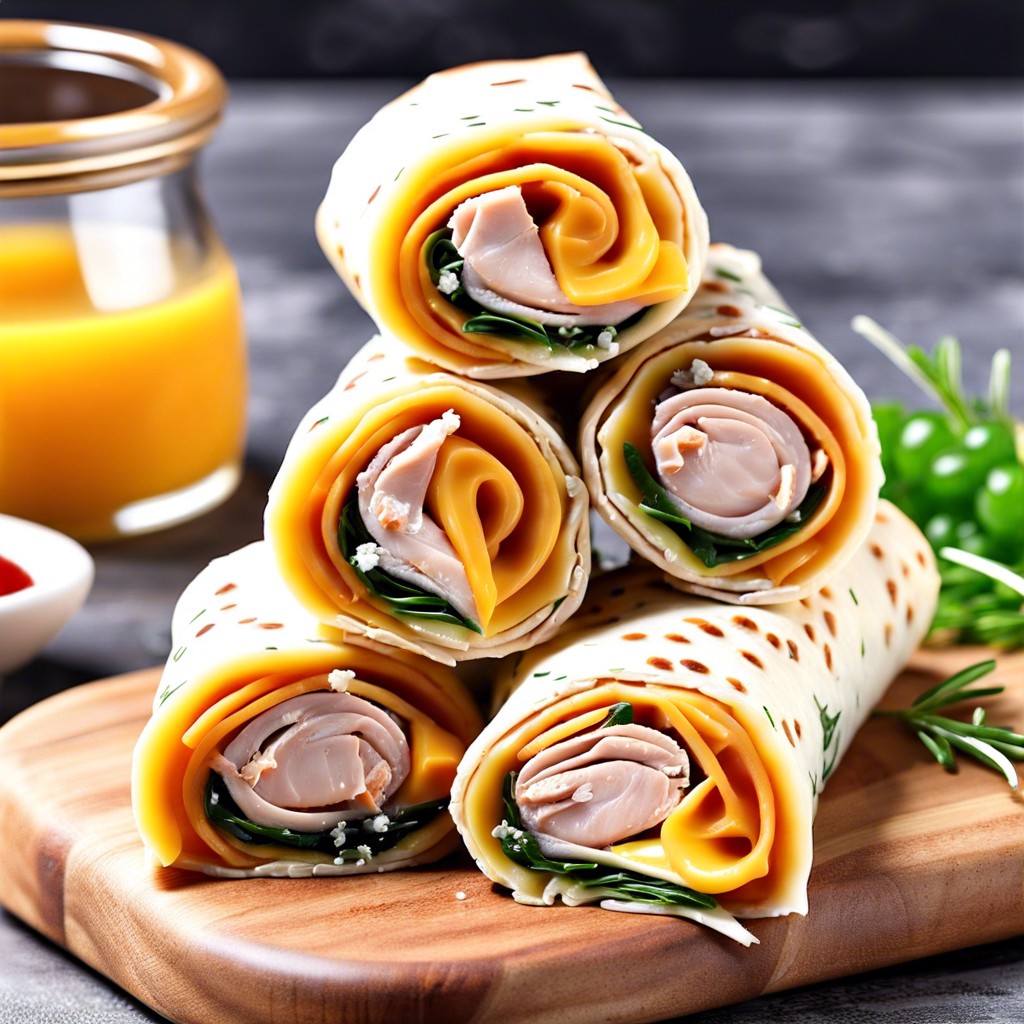 turkey and cheese roll ups