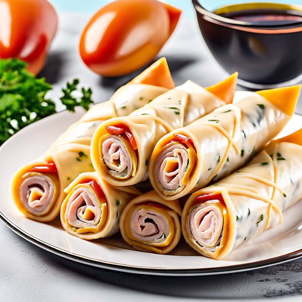 turkey and cheese roll ups