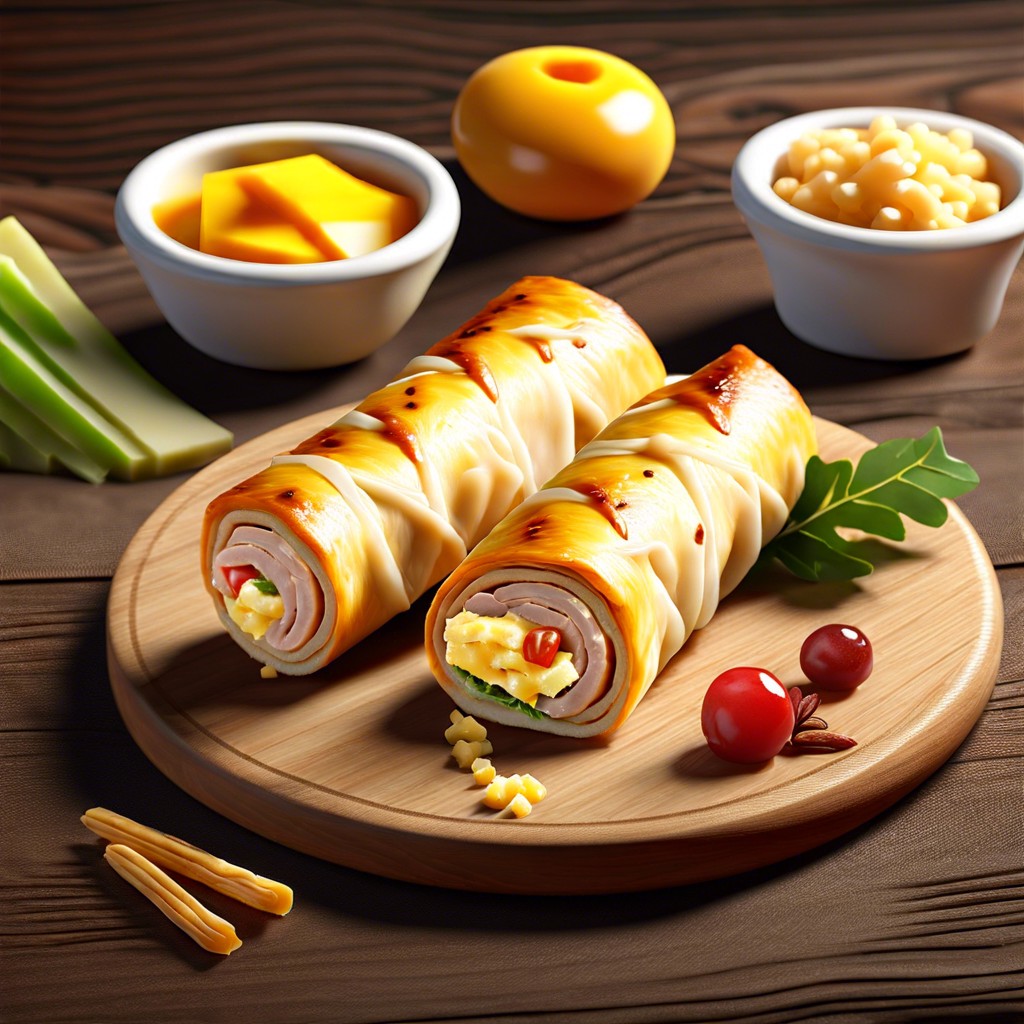 turkey and cheese roll ups