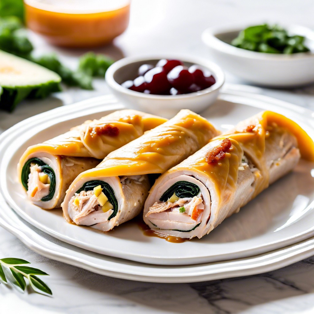 turkey and cheese roll ups