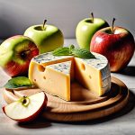 vegan cheese and apple slices
