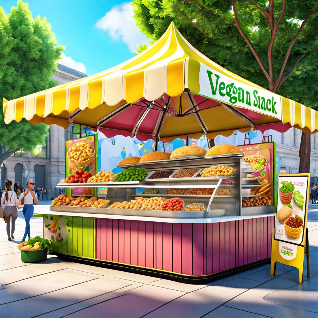 vegan snack booth