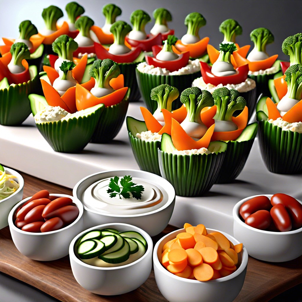 veggie and dip cups