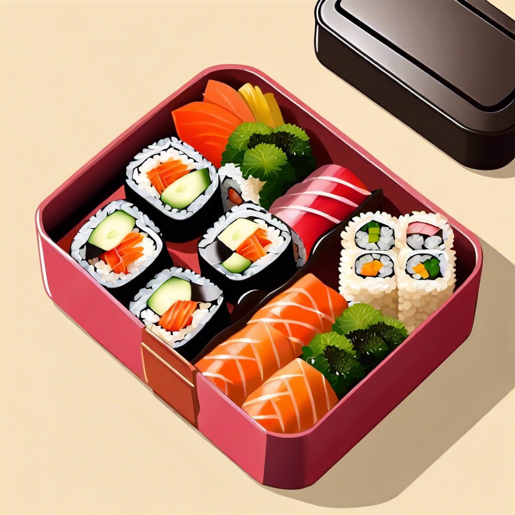 veggie sushi rolls