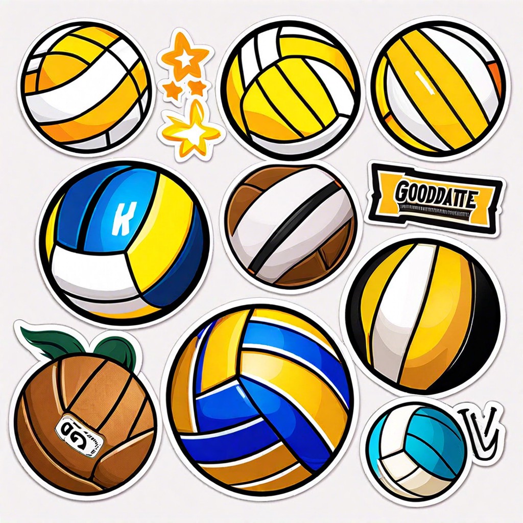 volleyball stickers