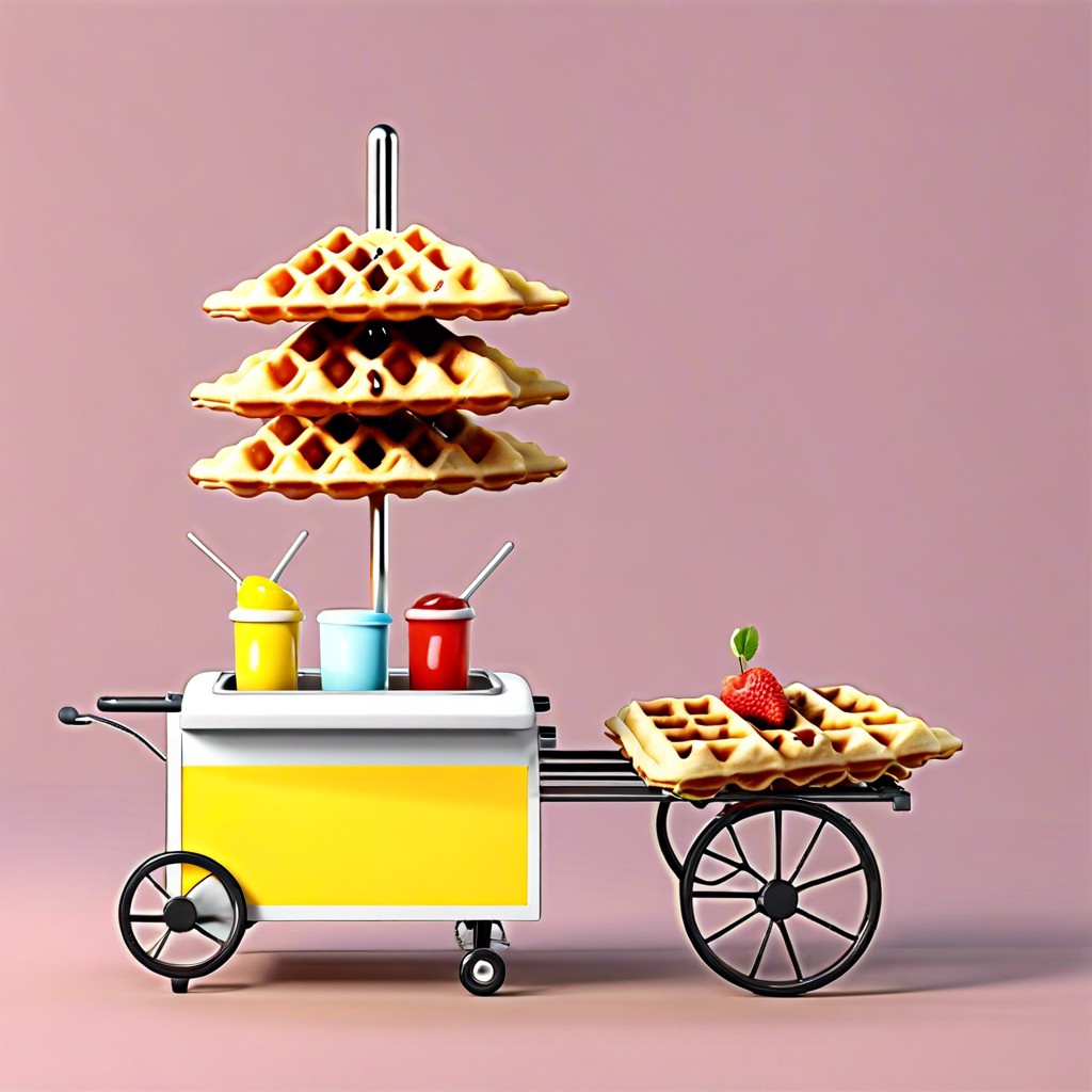 waffle on a stick cart