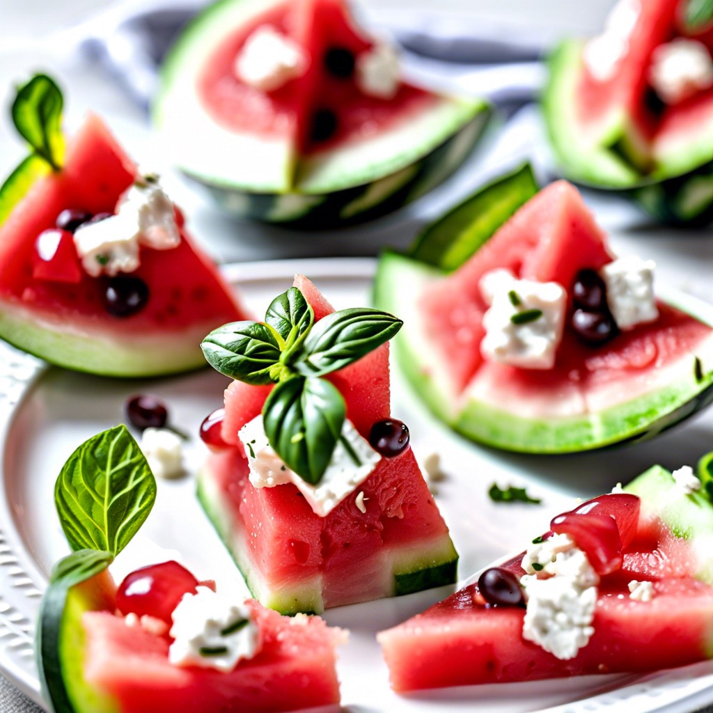 watermelon feta bites