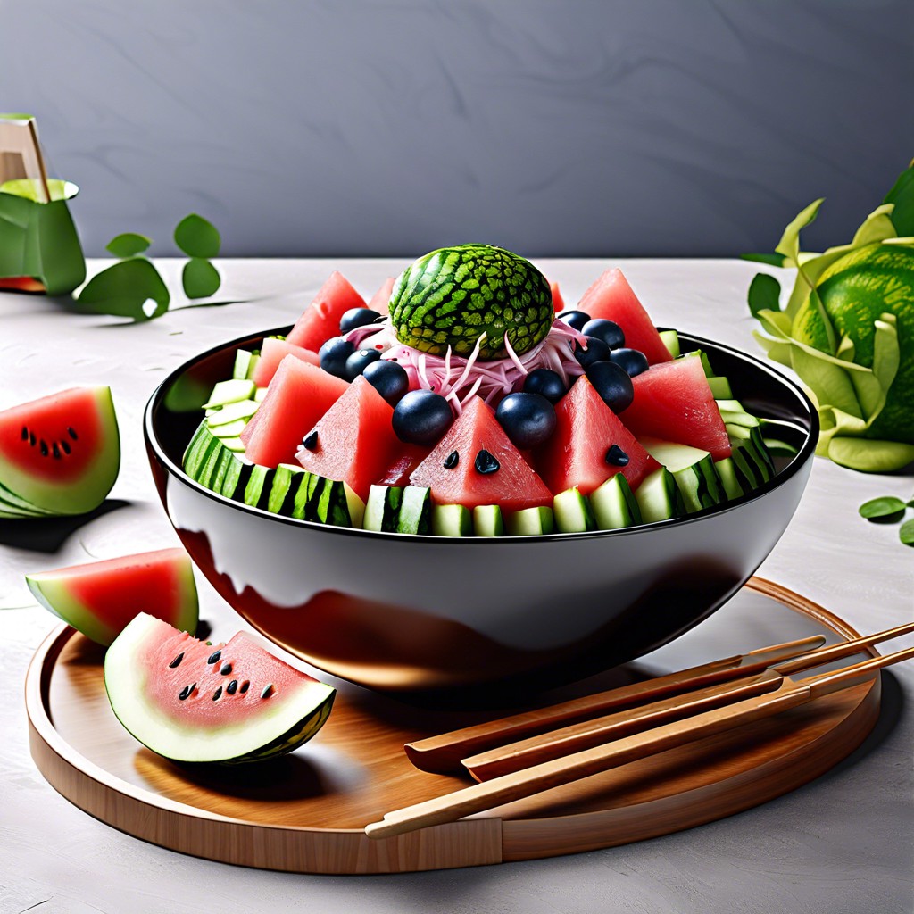 watermelon poke bowl