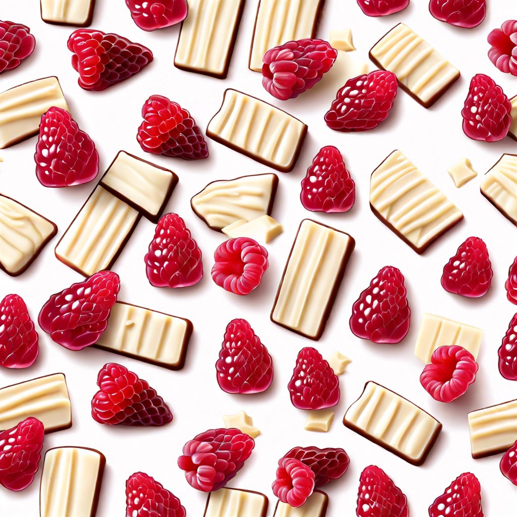 white chocolate raspberry bark