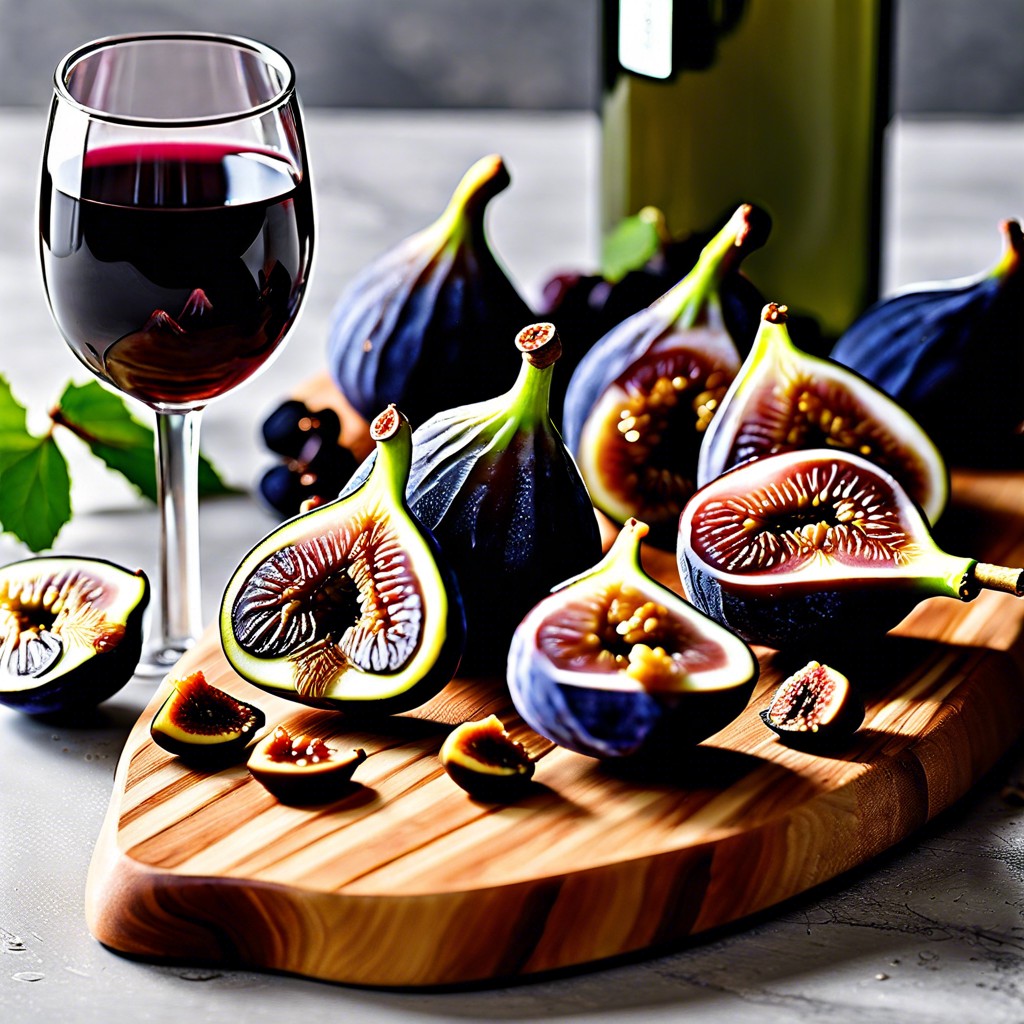 wine soaked figs