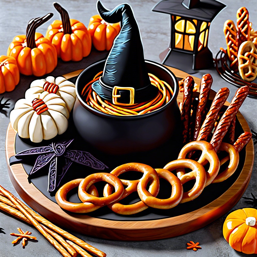 witchs broomstick pretzel sticks