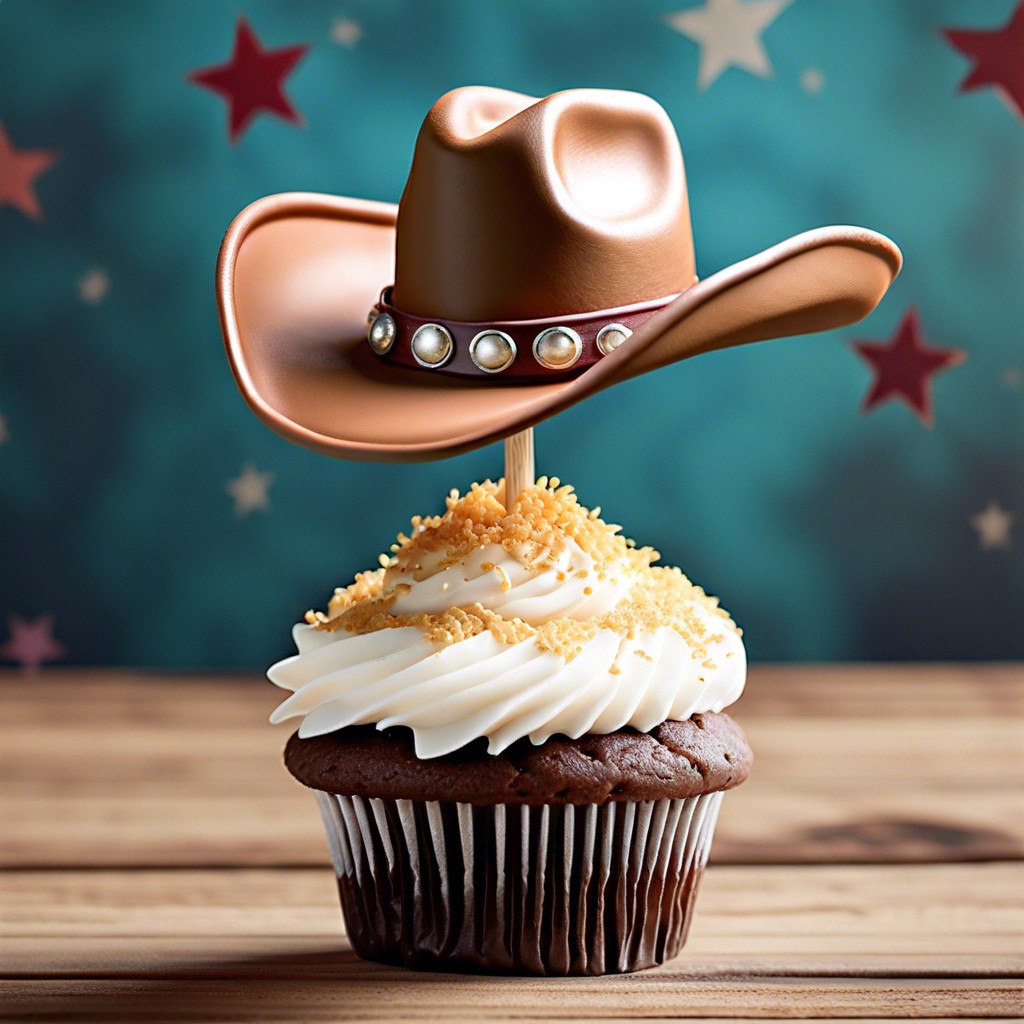 woodys cowboy hat cupcakes