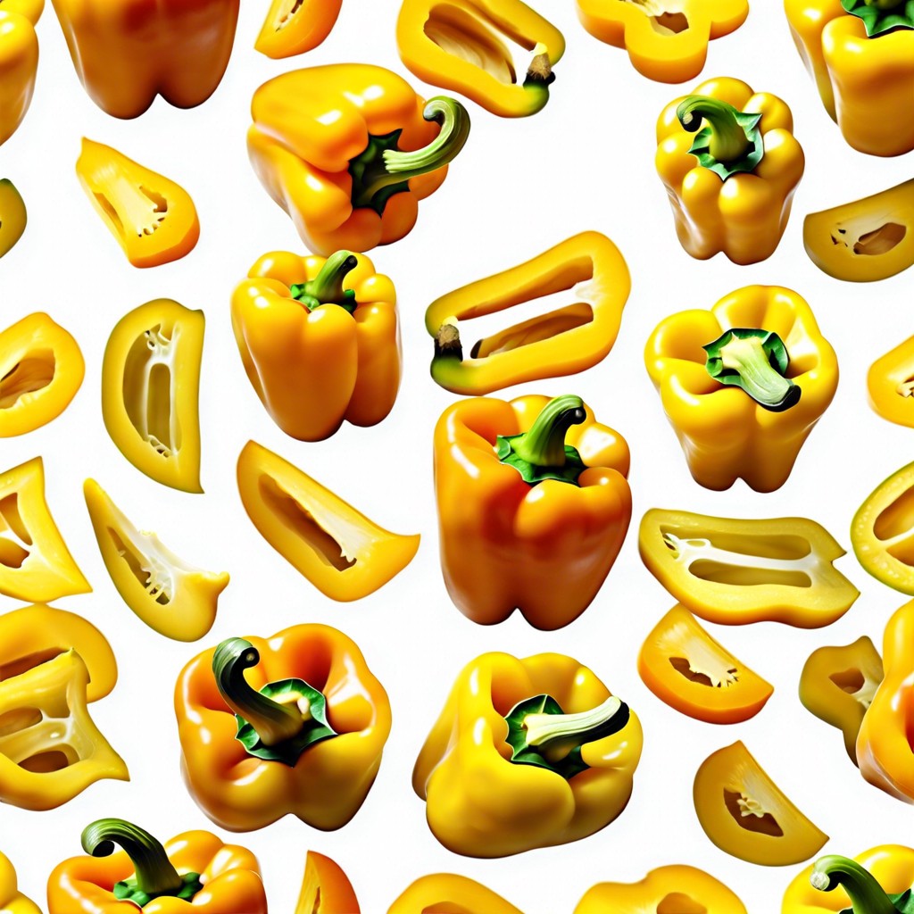 yellow bell pepper slices