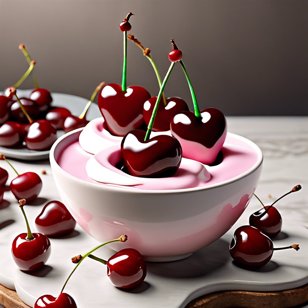 yogurt dipped cherries