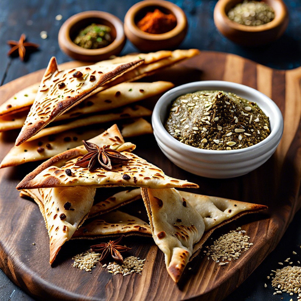 zaatar spiced pita chips