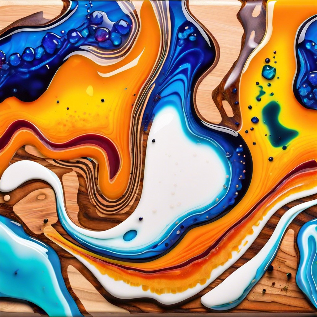 abstract colorful splashes