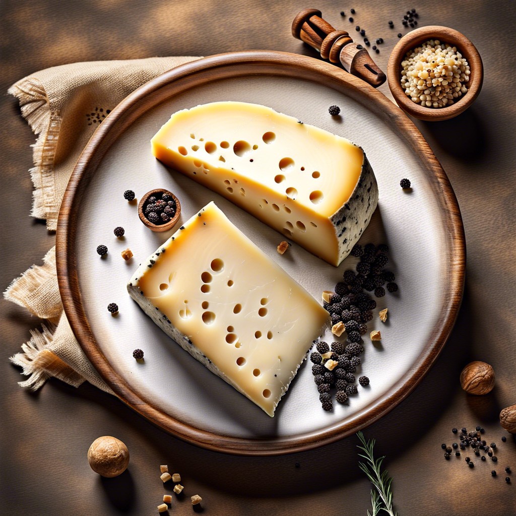 aged asiago with black pepper