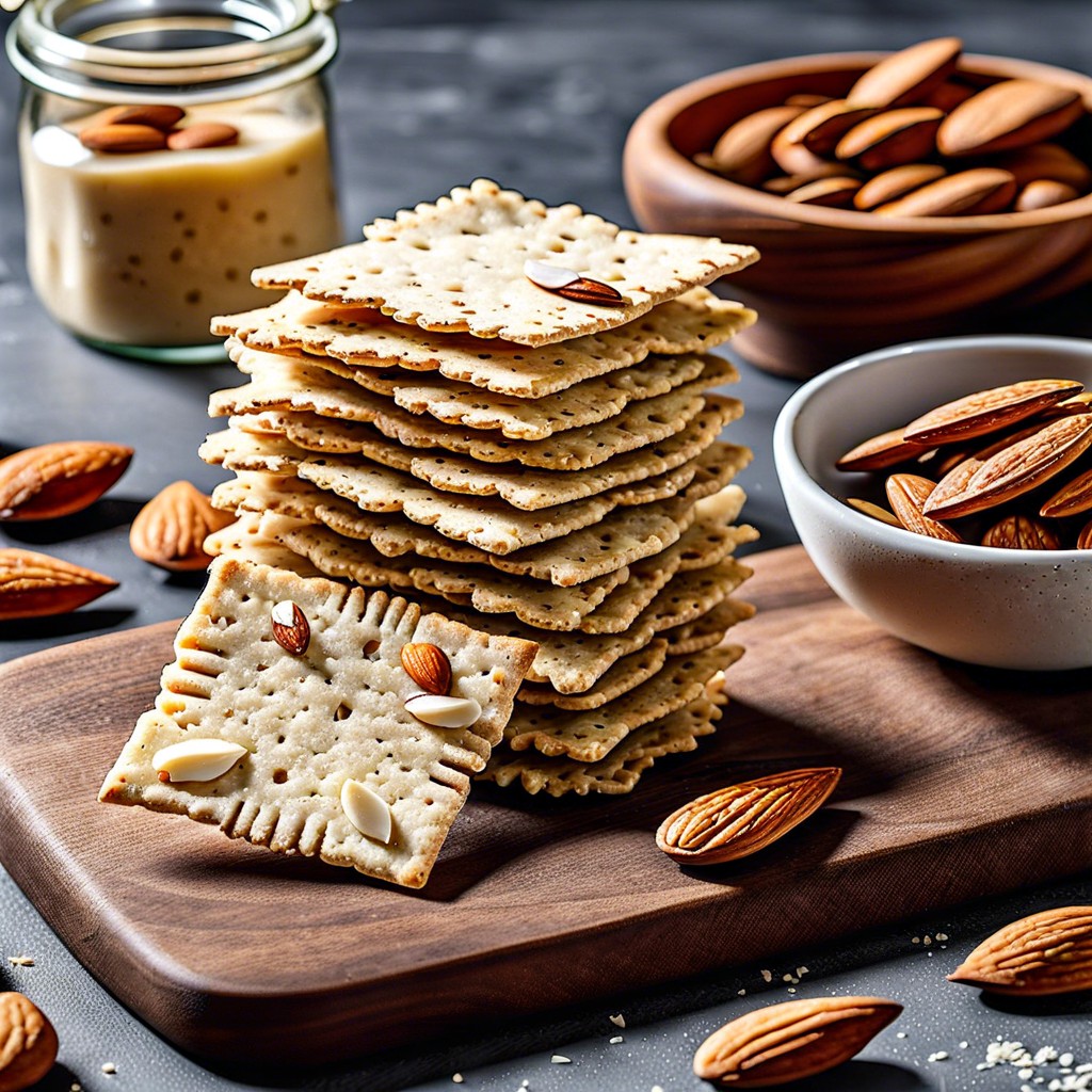 almond flour crackers