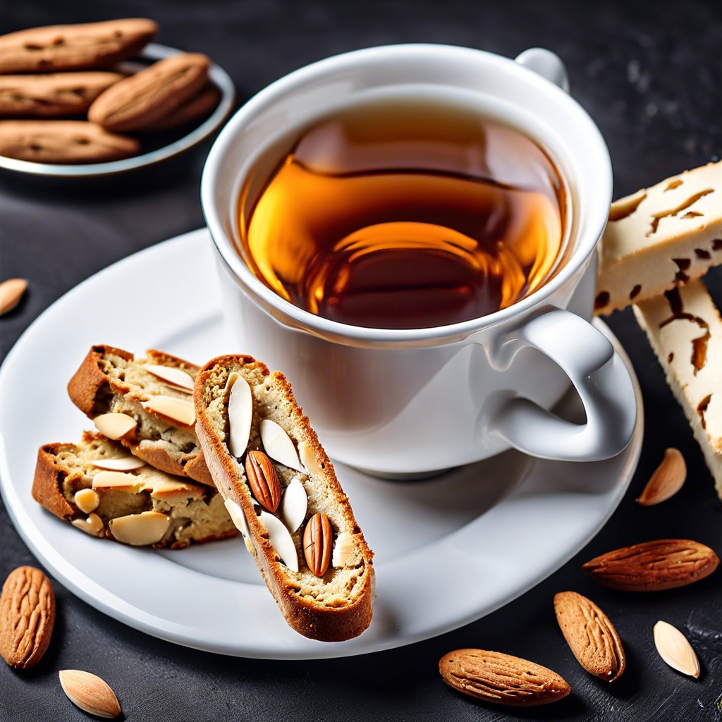 amaretto with almond biscotti