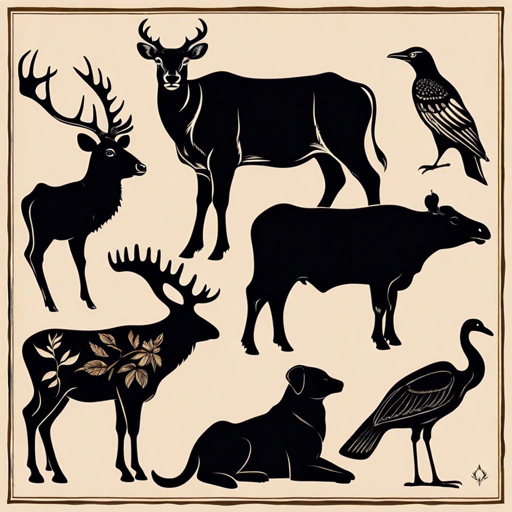 animal silhouettes