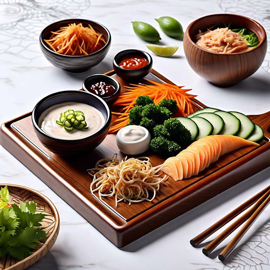 asian inspired dip board