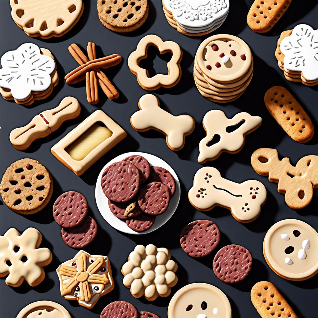 assorted dog biscuits