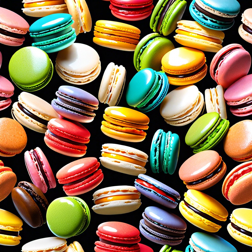 assorted macarons