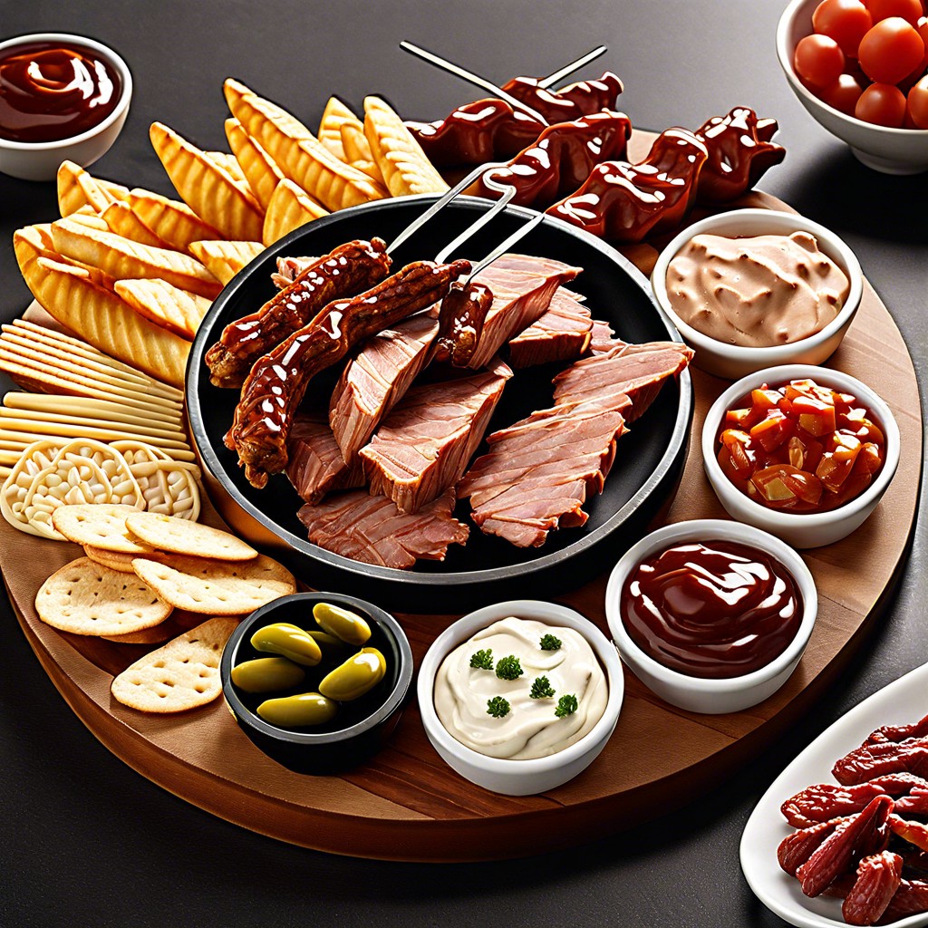 bbq favorites dip board