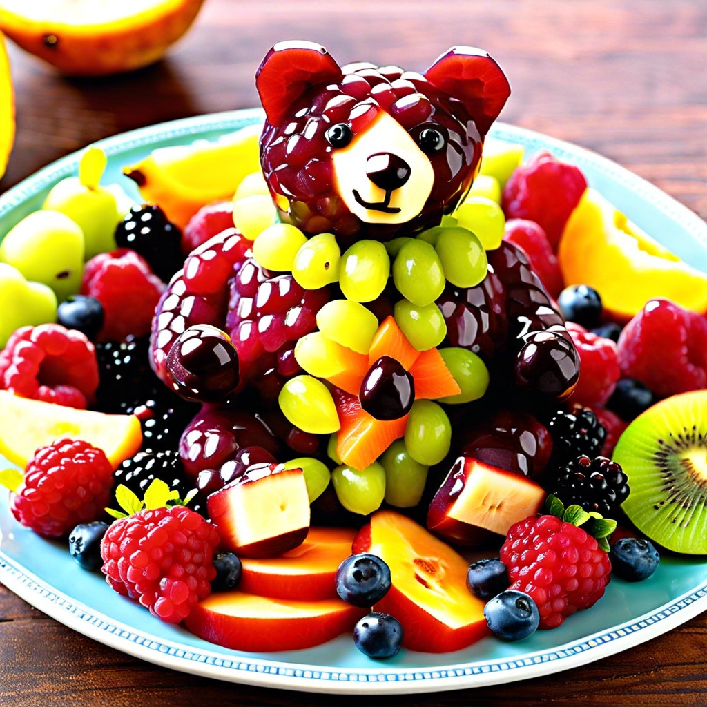 bear themed fruit salad