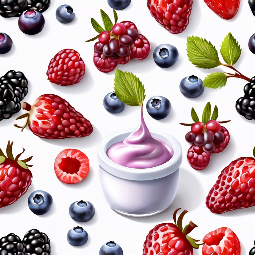 berries and greek yogurt